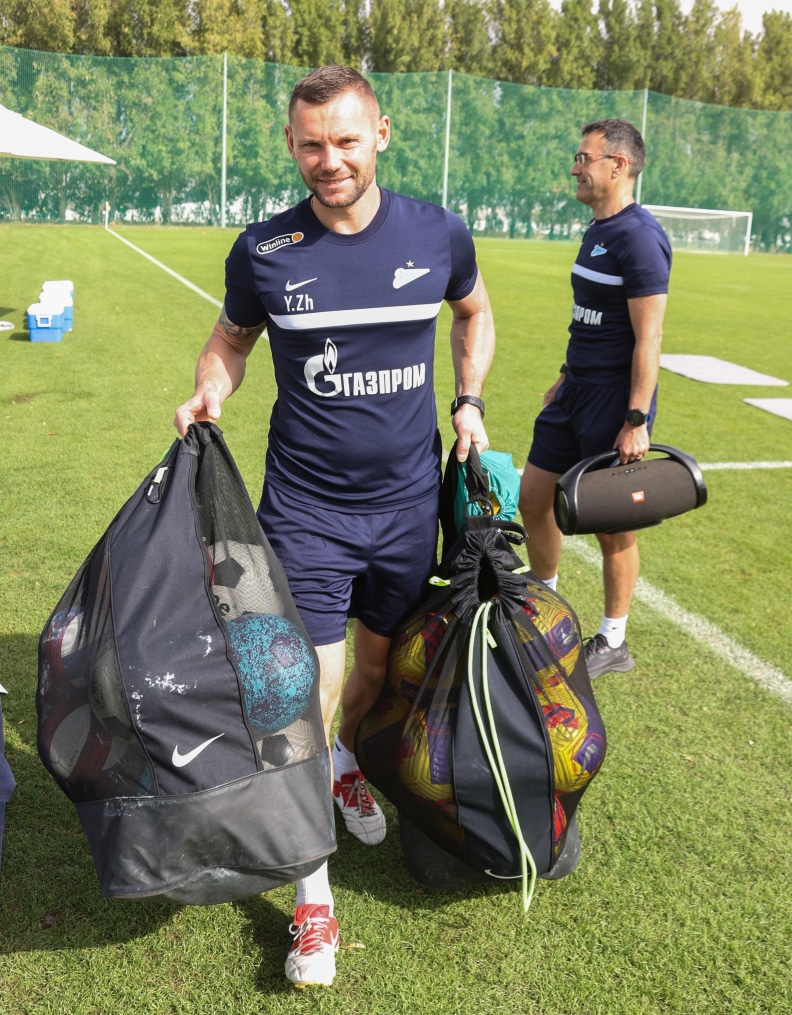 «Газпром»-тренировочные сборы в Дубае: 23 января, утренняя тренировка