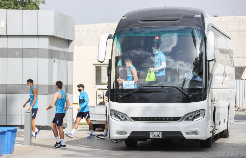 «Газпром»-тренировочные сборы в Дубае: 23 января, утренняя тренировка