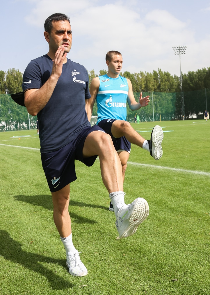 «Газпром»-тренировочные сборы в Дубае: 23 января, утренняя тренировка