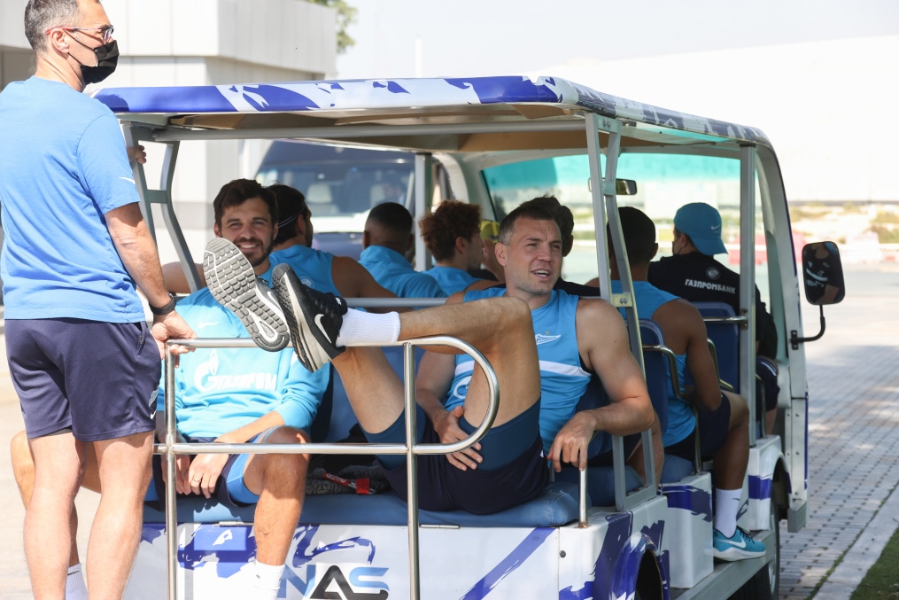 «Газпром»-тренировочные сборы в Дубае: 24 января, утренняя тренировка