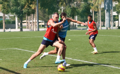 «Газпром»-тренировочные сборы в Дубае: 24 января, утренняя тренировка