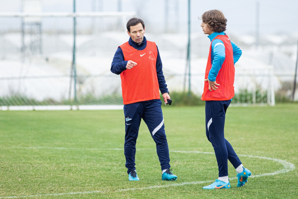 Сборы «Зенита»-м в Турции: 25 января, вечерняя тренировка