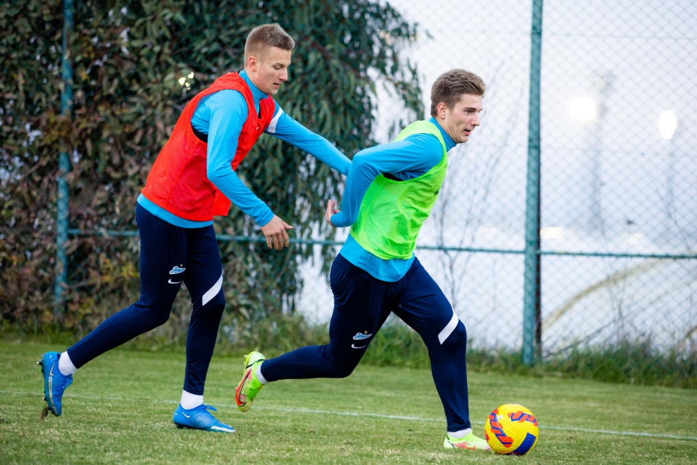 Сборы «Зенита»-м в Турции: 25 января, вечерняя тренировка