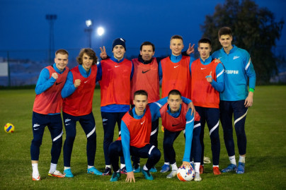 Сборы «Зенита»-м в Турции: 25 января, вечерняя тренировка