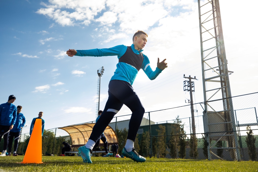 Сборы «Зенита»-м в Турции: 28 января, утренняя тренировка