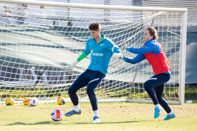 Сборы «Зенита»-м в Турции: 28 января, утренняя тренировка