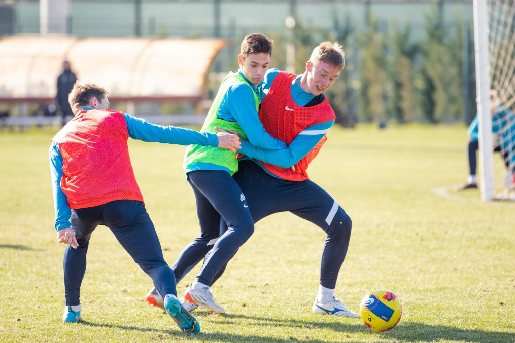 Сборы «Зенита»-м в Турции: 28 января, утренняя тренировка