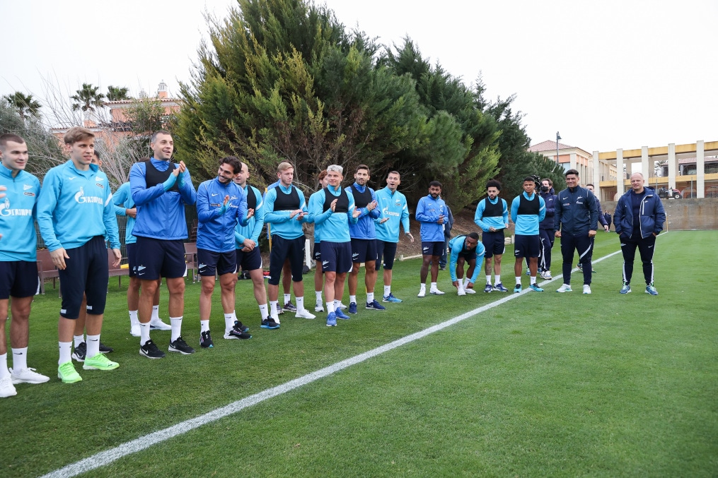 «Газпром»-тренировочные сборы в Португалии: 29 января, вечерняя тренировка