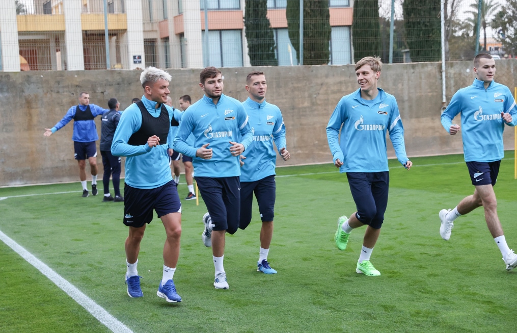 «Газпром»-тренировочные сборы в Португалии: 29 января, вечерняя тренировка