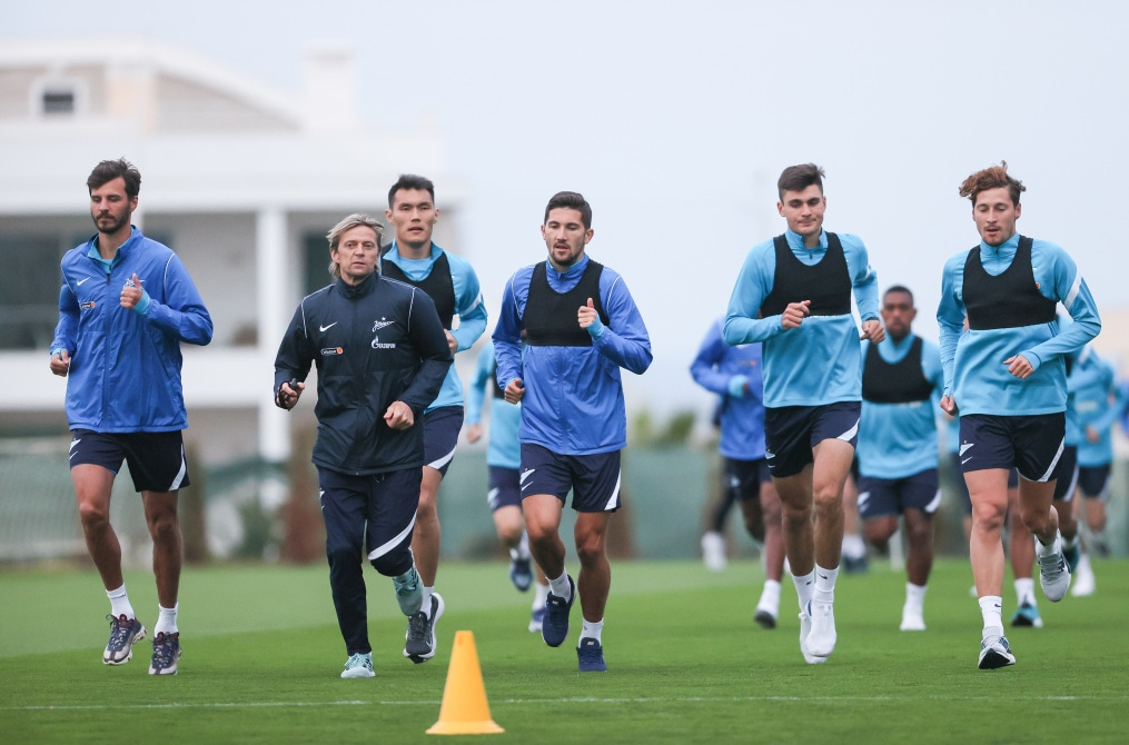 «Газпром»-тренировочные сборы в Португалии: 29 января, вечерняя тренировка