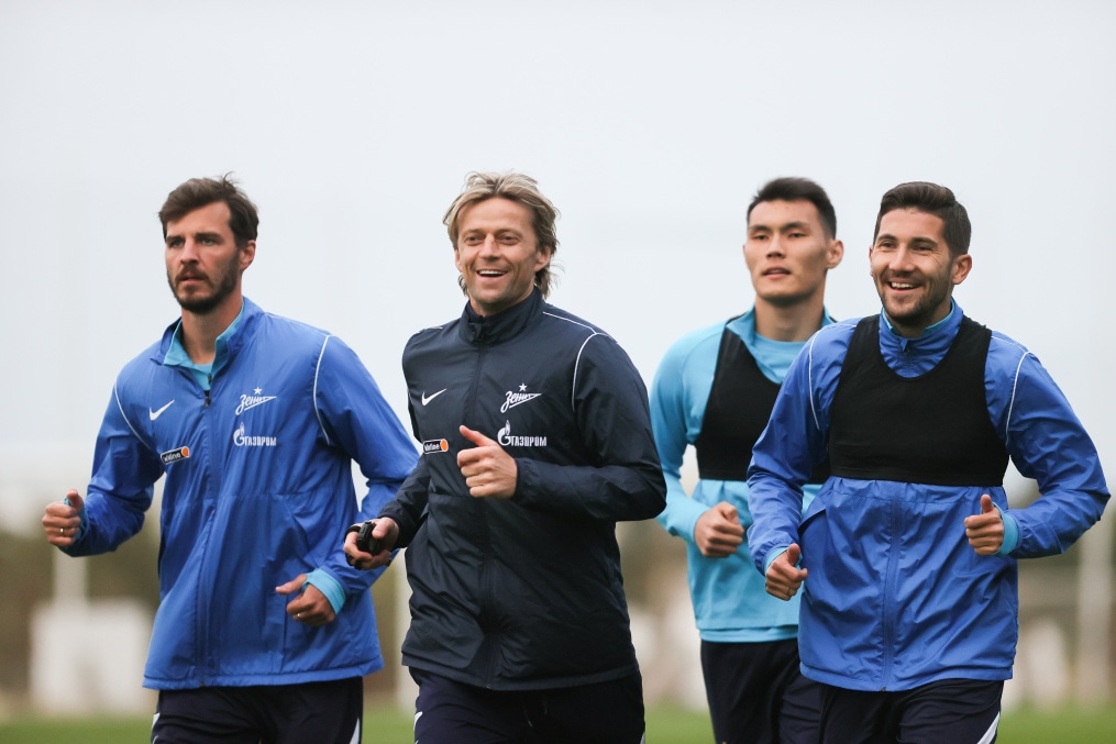 «Газпром»-тренировочные сборы в Португалии: 29 января, вечерняя тренировка