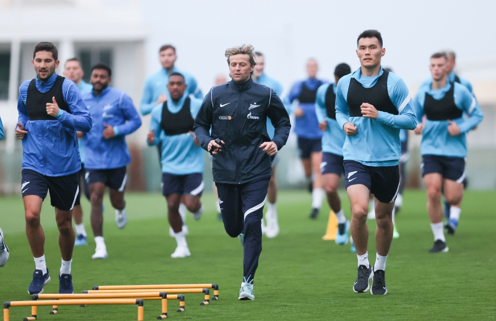 «Газпром»-тренировочные сборы в Португалии: 29 января, вечерняя тренировка