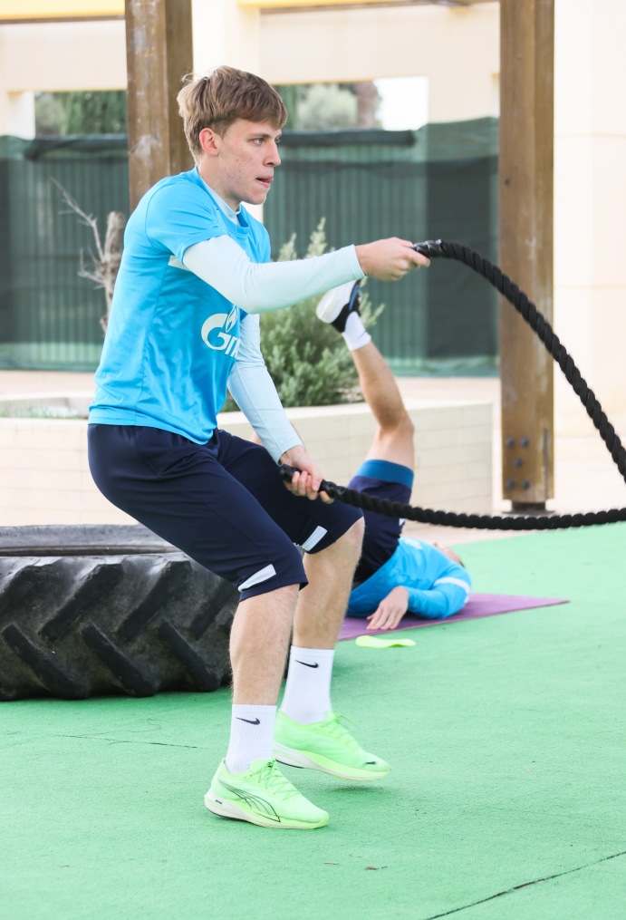 «Газпром»-тренировочные сборы в Португалии: 30 января, утренняя тренировка