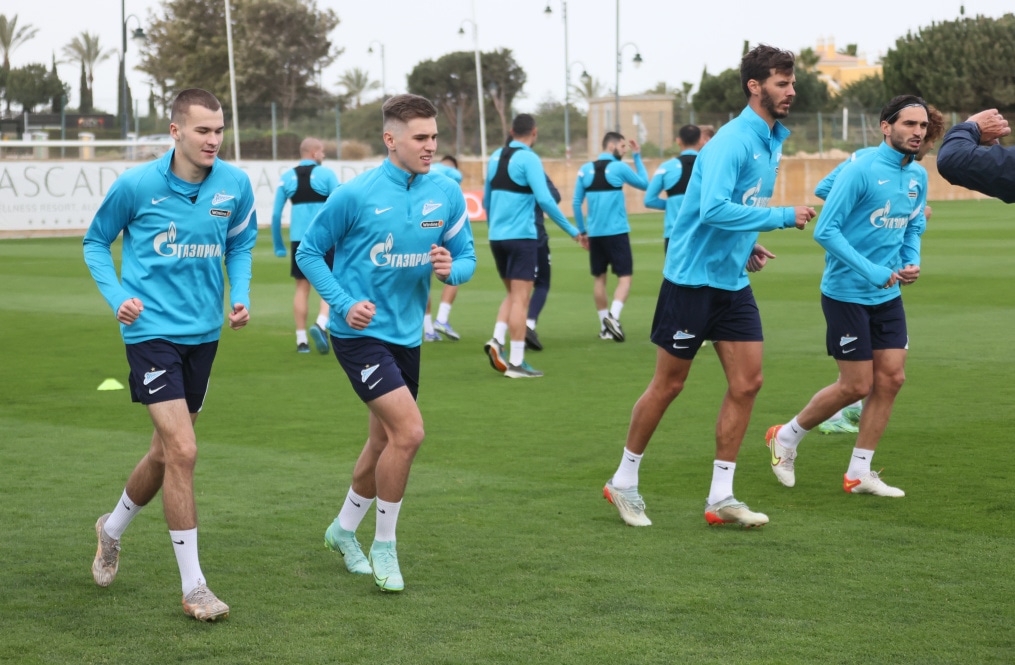 «Газпром»-тренировочные сборы в Португалии: 30 января, утренняя тренировка