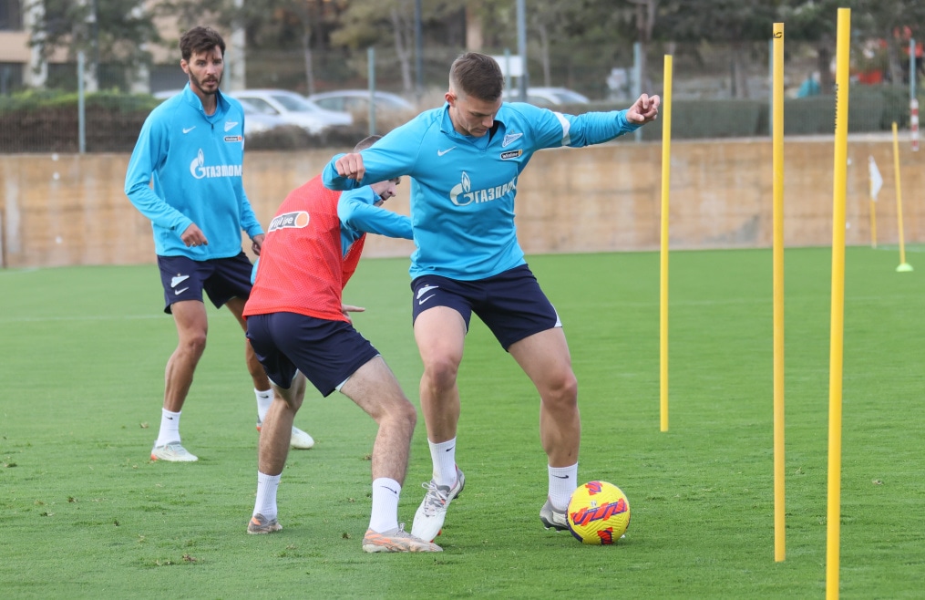 «Газпром»-тренировочные сборы в Португалии: 30 января, утренняя тренировка