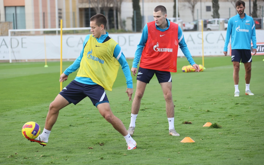 «Газпром»-тренировочные сборы в Португалии: 30 января, утренняя тренировка