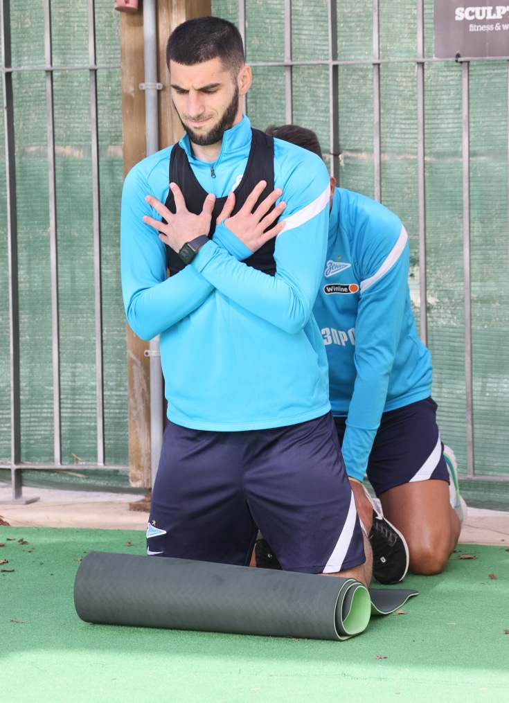 «Газпром»-тренировочные сборы в Португалии: 30 января, утренняя тренировка