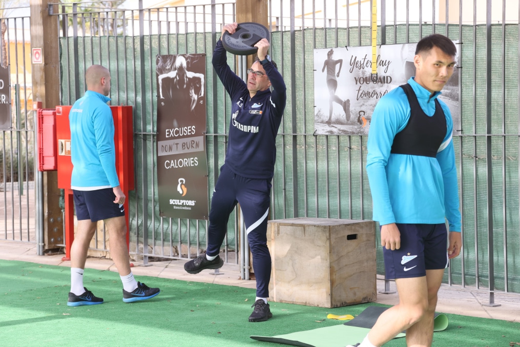 «Газпром»-тренировочные сборы в Португалии: 30 января, утренняя тренировка