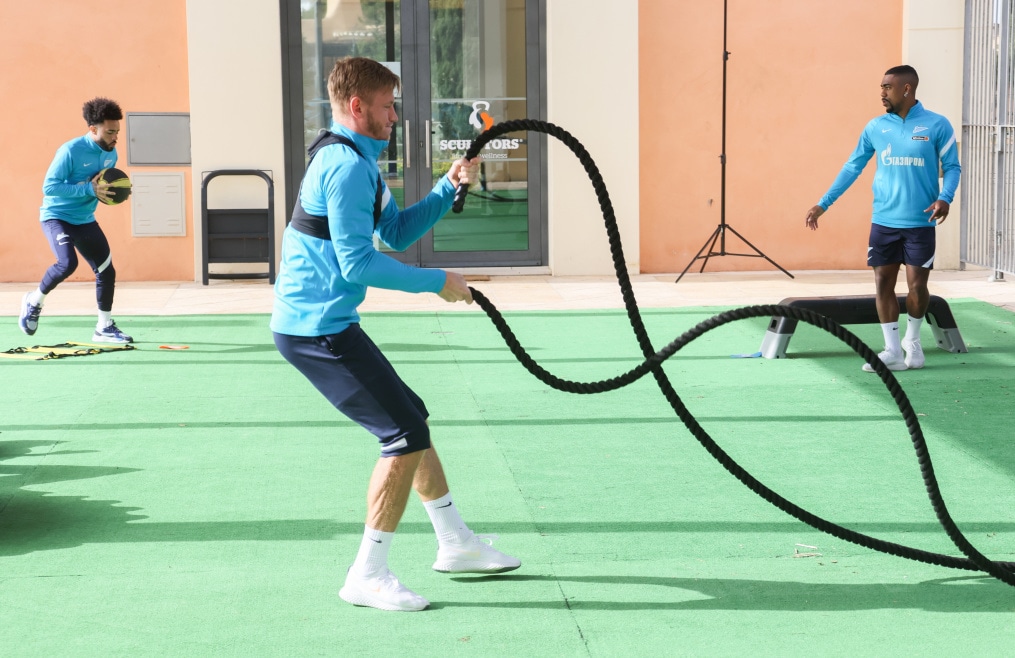 «Газпром»-тренировочные сборы в Португалии: 30 января, утренняя тренировка