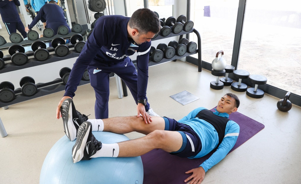 «Газпром»-тренировочные сборы в Португалии: 30 января, утренняя тренировка