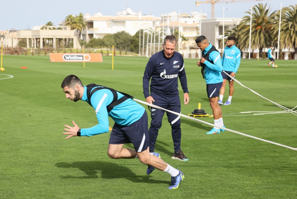 «Газпром»-тренировочные сборы в Португалии: 30 января, утренняя тренировка