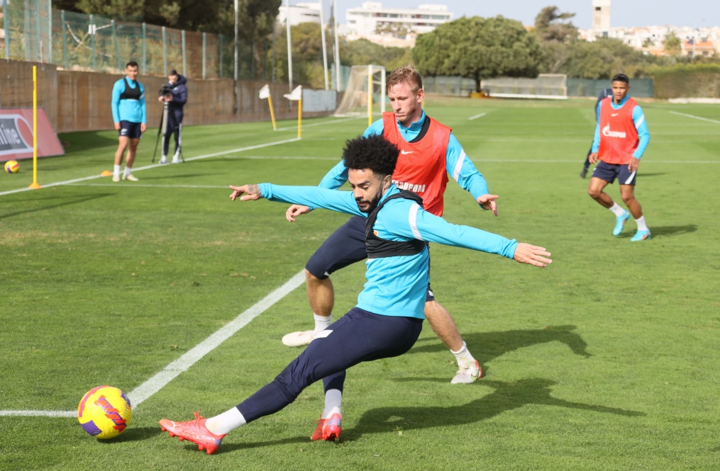 «Газпром»-тренировочные сборы в Португалии: 30 января, утренняя тренировка