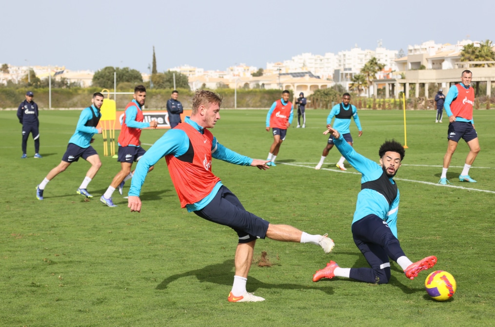 «Газпром»-тренировочные сборы в Португалии: 30 января, утренняя тренировка