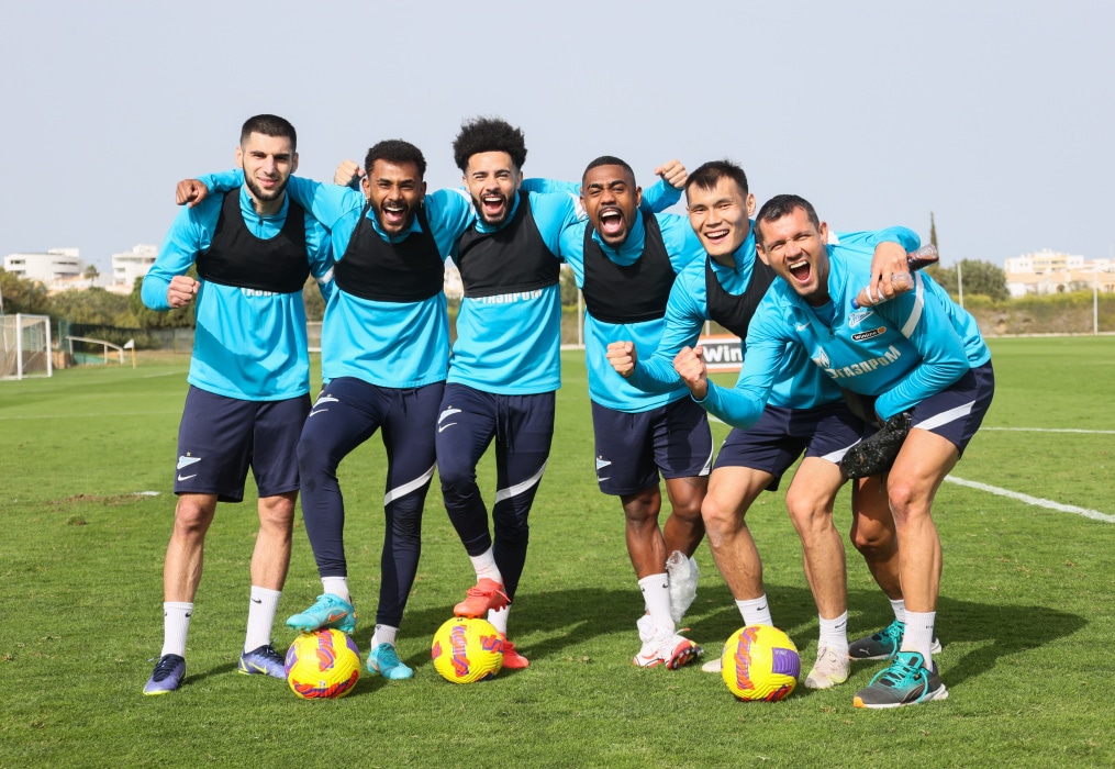 «Газпром»-тренировочные сборы в Португалии: 30 января, утренняя тренировка