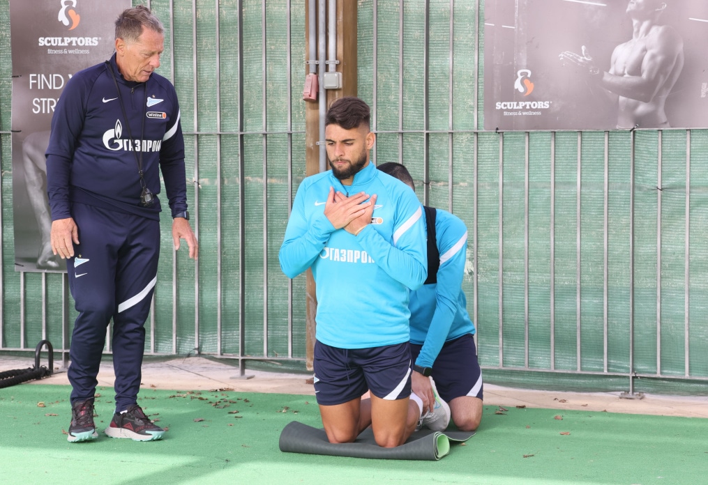 «Газпром»-тренировочные сборы в Португалии: 30 января, утренняя тренировка