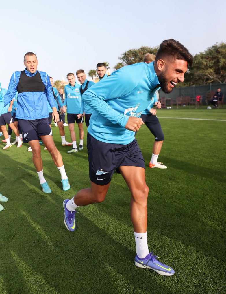 «Газпром»-тренировочные сборы в Португалии: 30 января, вечерняя тренировка