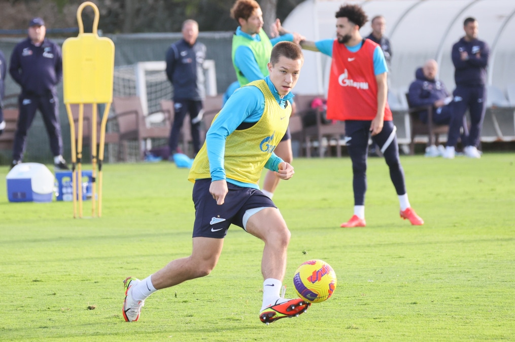 «Газпром»-тренировочные сборы в Португалии: 30 января, вечерняя тренировка