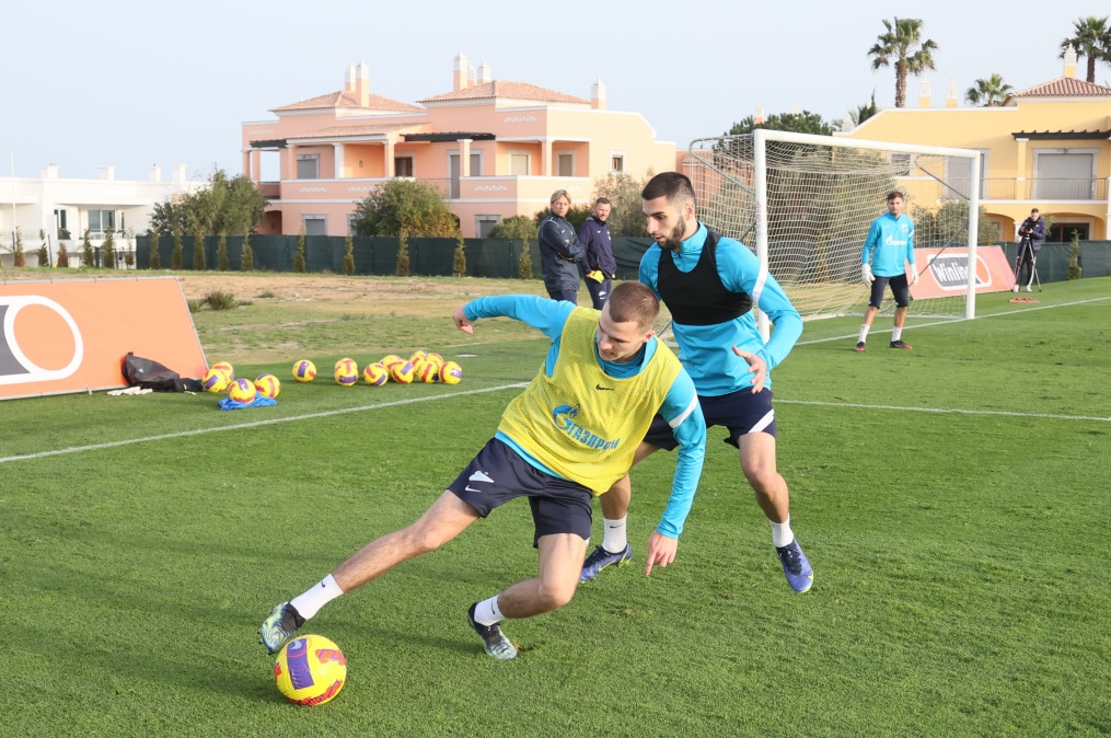 «Газпром»-тренировочные сборы в Португалии: 30 января, вечерняя тренировка