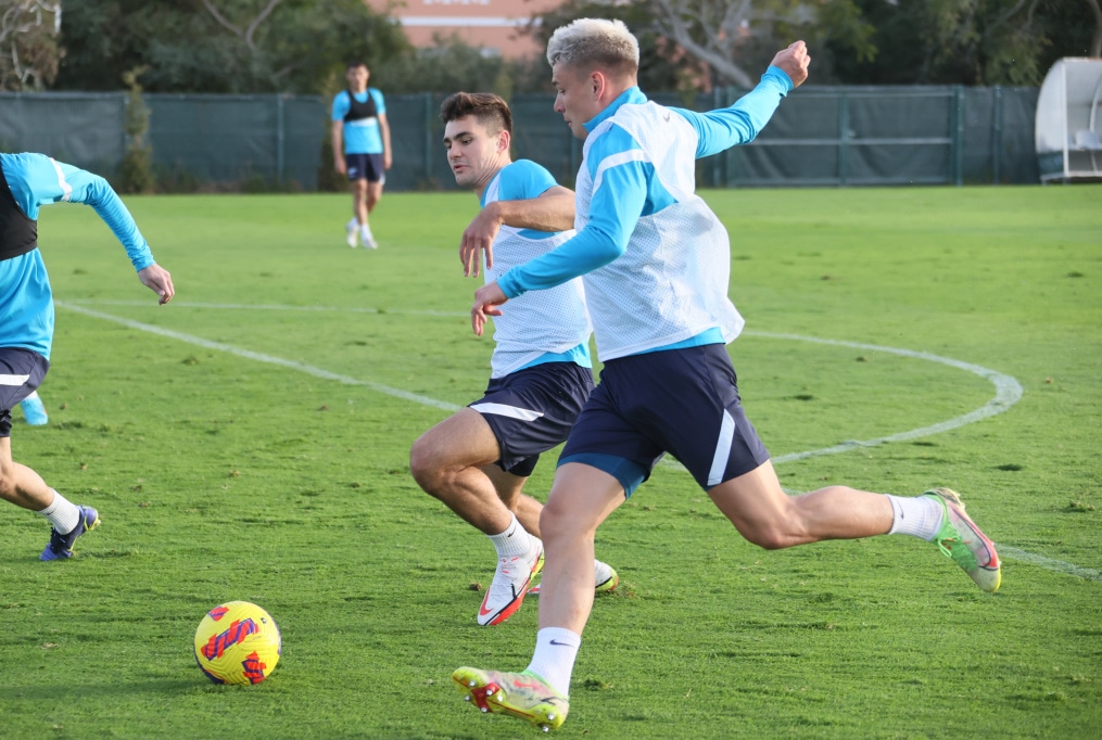 «Газпром»-тренировочные сборы в Португалии: 30 января, вечерняя тренировка