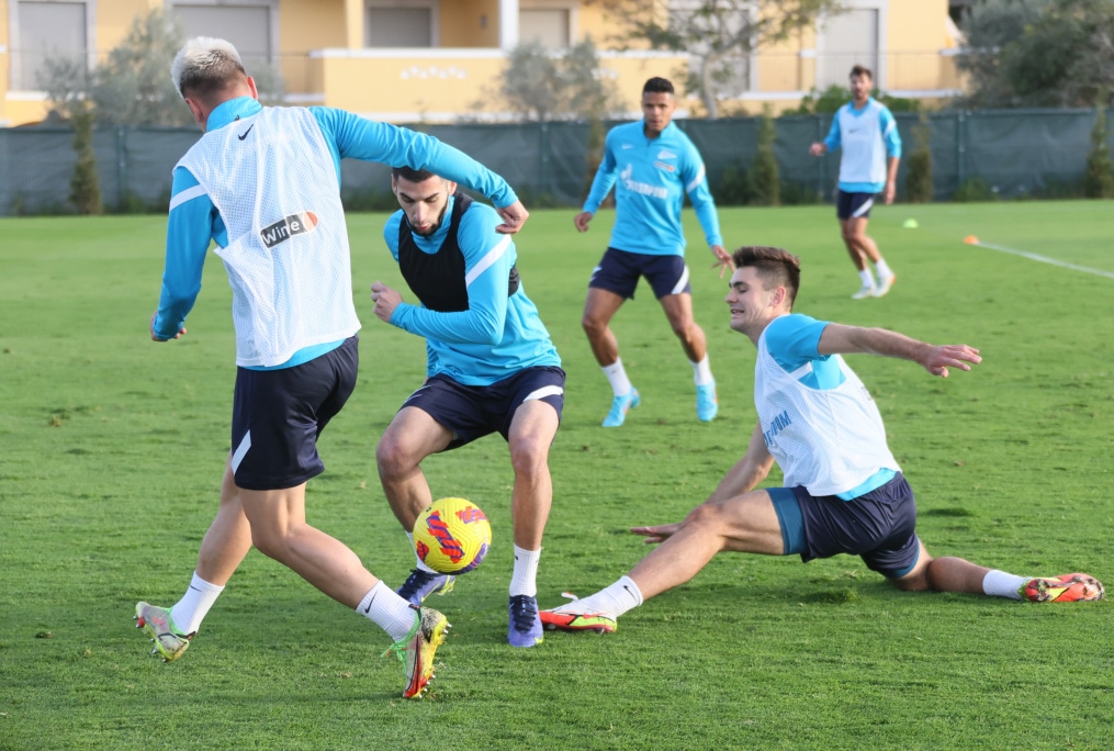 «Газпром»-тренировочные сборы в Португалии: 30 января, вечерняя тренировка