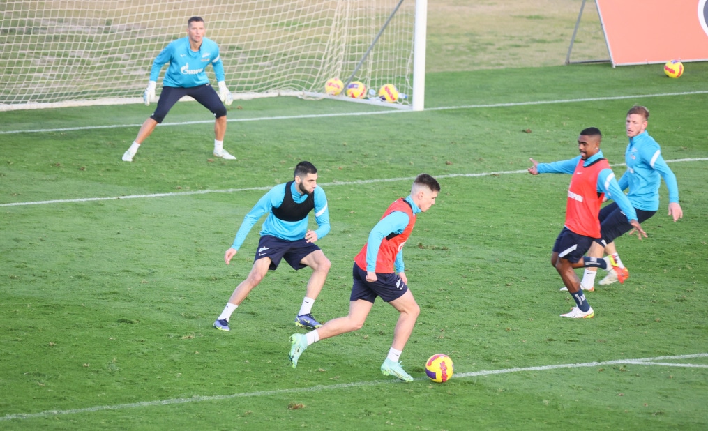 «Газпром»-тренировочные сборы в Португалии: 30 января, вечерняя тренировка