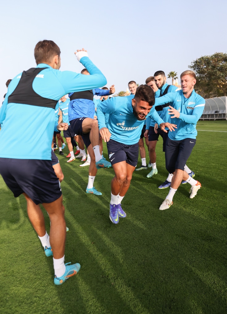 «Газпром»-тренировочные сборы в Португалии: 30 января, вечерняя тренировка