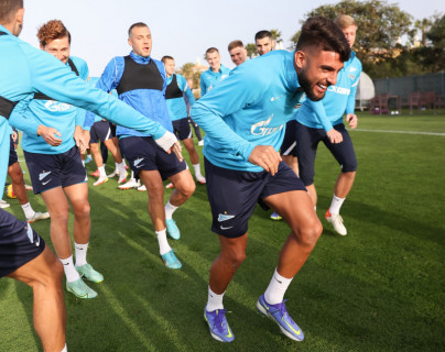 «Газпром»-тренировочные сборы в Португалии: 30 января, вечерняя тренировка