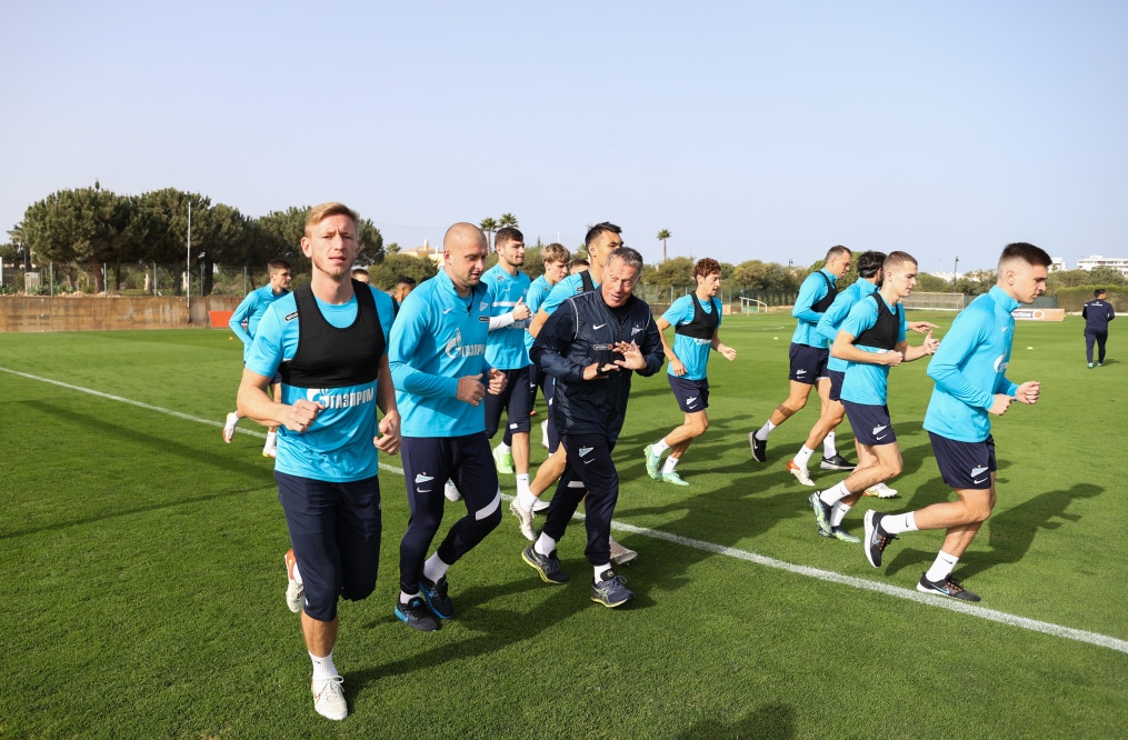 «Газпром»-тренировочные сборы в Португалии: 31 января, утренняя тренировка