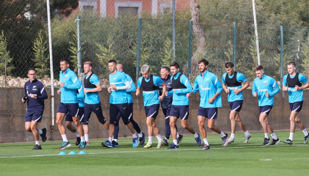 «Газпром»-тренировочные сборы в Португалии: 31 января, утренняя тренировка