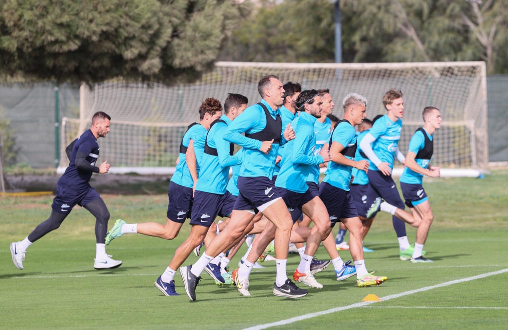 «Газпром»-тренировочные сборы в Португалии: 31 января, утренняя тренировка