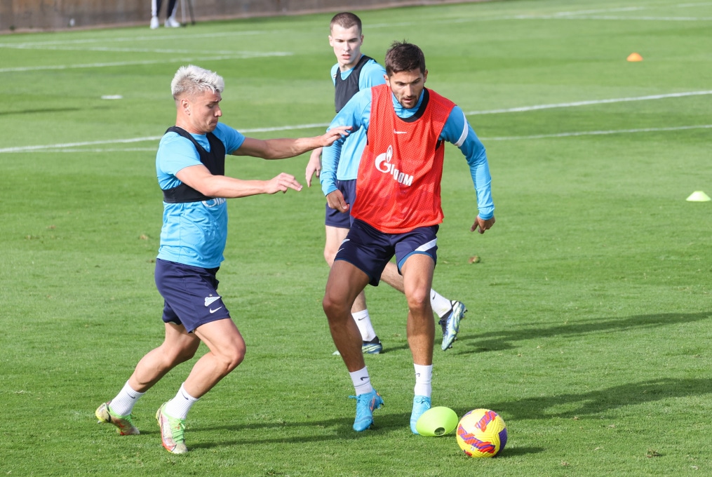 «Газпром»-тренировочные сборы в Португалии: 31 января, утренняя тренировка