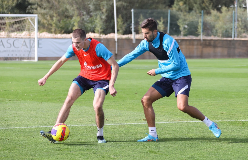 «Газпром»-тренировочные сборы в Португалии: 31 января, утренняя тренировка
