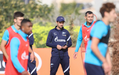 «Газпром»-тренировочные сборы в Португалии: 31 января, утренняя тренировка