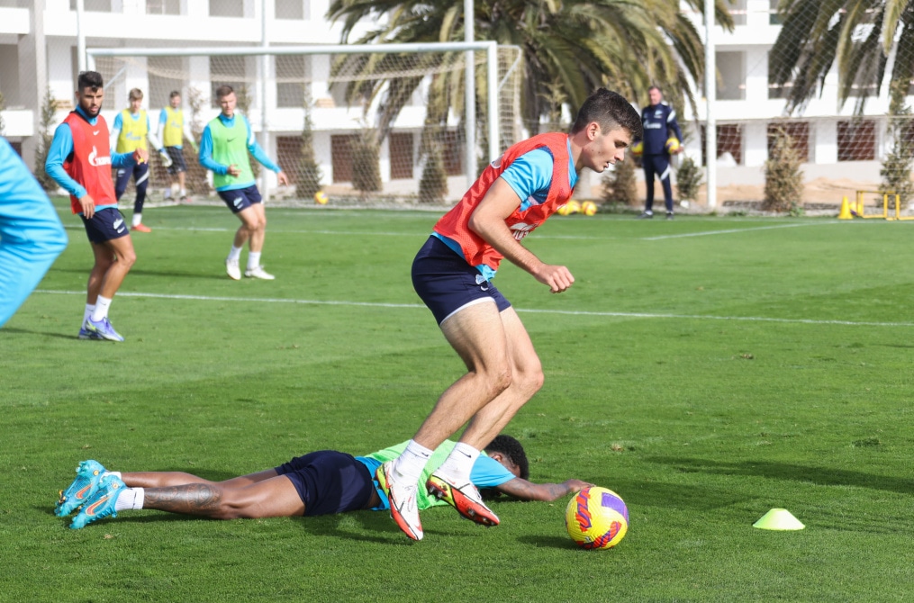 «Газпром»-тренировочные сборы в Португалии: 31 января, утренняя тренировка