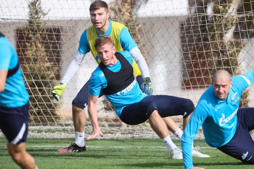 «Газпром»-тренировочные сборы в Португалии: 31 января, утренняя тренировка