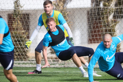 «Газпром»-тренировочные сборы в Португалии: 31 января, утренняя тренировка