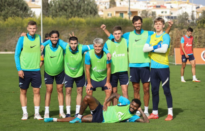 «Газпром»-тренировочные сборы в Португалии: 31 января, утренняя тренировка