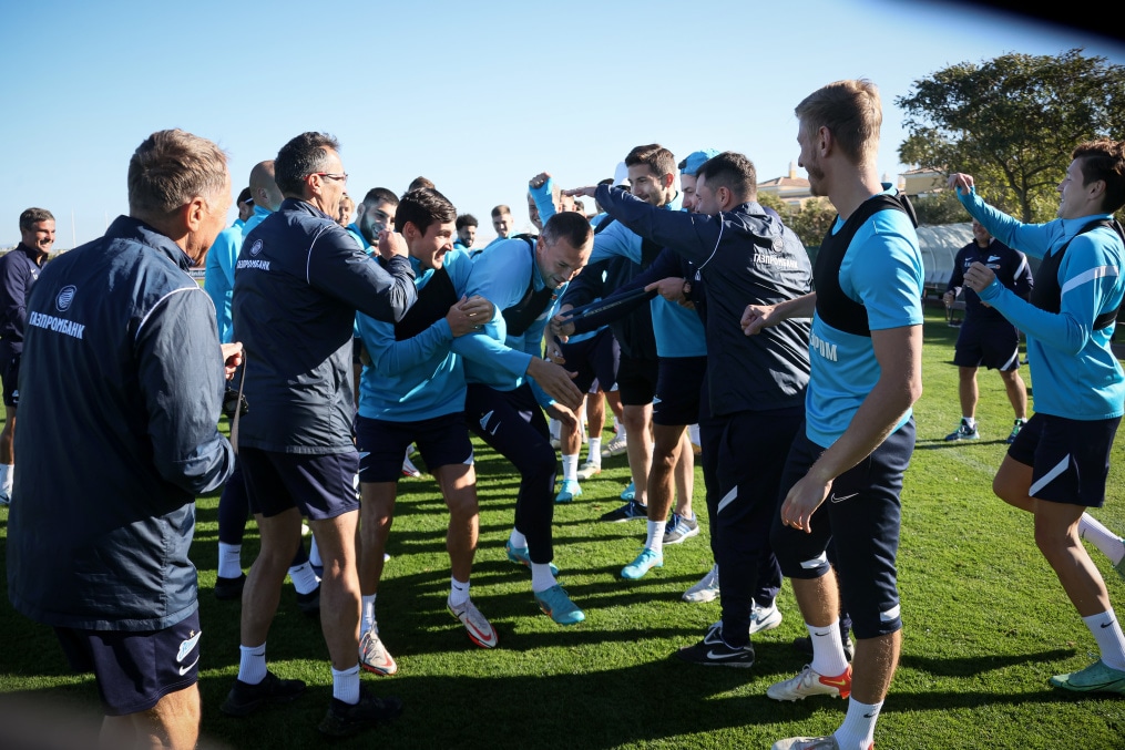 «Газпром»-тренировочные сборы в Португалии: 2 февраля, утренняя тренировка