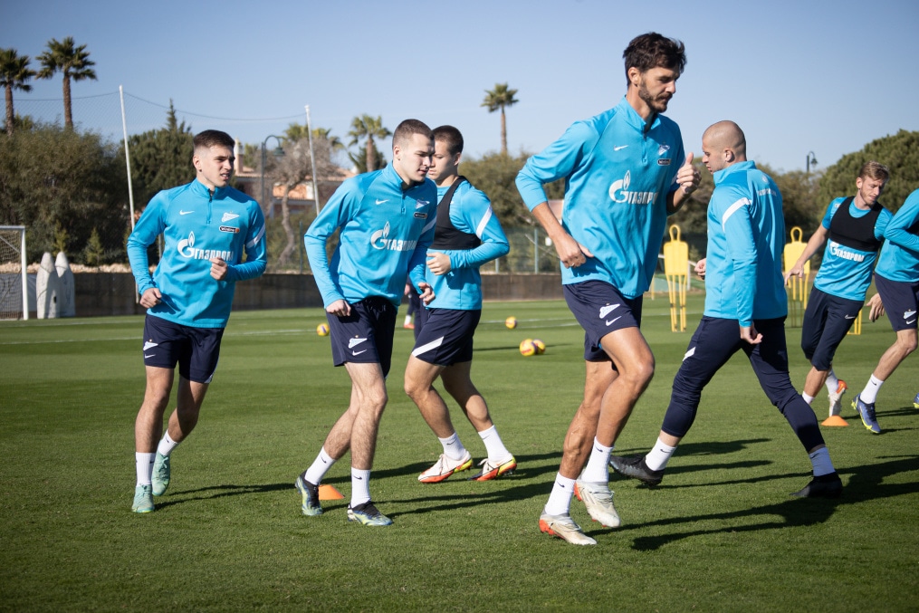 «Газпром»-тренировочные сборы в Португалии: 2 февраля, утренняя тренировка