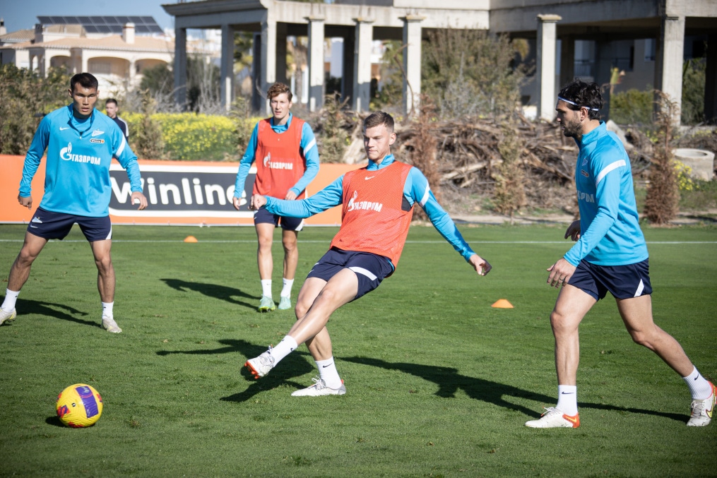 «Газпром»-тренировочные сборы в Португалии: 2 февраля, утренняя тренировка
